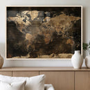 World Map Canvas Print, Modern Decorative Framed Map Artwork by MyGreatCanvas | Canvas Wall Art Prints | Photo Prints & Wall Decor