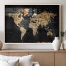 World Map Canvas Wall Art with Famous Landmarks – Framed by MyGreatCanvas | Canvas Wall Art Prints | Photo Prints & Wall Decor