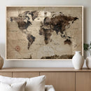 World Map Wall Art Canvas Print by MyGreatCanvas | Canvas Wall Art Prints | Photo Prints & Wall Decor