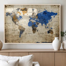 World Map Canvas Print – Colorful Abstract Travel Map, by MyGreatCanvas | Canvas Wall Art Prints | Photo Prints & Wall Decor
