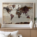 World Map Canvas Triptych – Colorful Global Wall Art for by MyGreatCanvas | Canvas Wall Art Prints | Photo Prints & Wall Decor