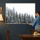 Misty Mountain Forest Canvas Print, Foggy Pine Trees Nature by MyGreatCanvas | Canvas Wall Art Prints | Photo Prints & Wall Decor