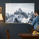 Snowy Mountain Range Canvas Print, Alpine Peaks Landscape by MyGreatCanvas | Canvas Wall Art Prints | Photo Prints & Wall Decor