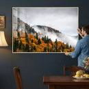 Autumn Forest Wall Art Canvas Print, Foggy Mountain by MyGreatCanvas | Canvas Wall Art Prints | Photo Prints & Wall Decor