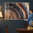 Abstract Tree Ring Wall Art Print – Natural Rustic Wood by MyGreatCanvas | Canvas Wall Art Prints | Photo Prints & Wall Decor
