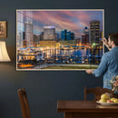 Baltimore Skyline Wall Art Canvas Print, Baltimore Downtown by MyGreatCanvas | Canvas Wall Art Prints | Photo Prints & Wall Decor