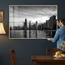 Chicago Wall Art Canvas Print, Chicago City Downtown Night by MyGreatCanvas | Canvas Wall Art Prints | Photo Prints & Wall Decor