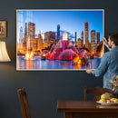 Chicago Wall Art Canvas Print, Chicago City Downtown Night by MyGreatCanvas | Canvas Wall Art Prints | Photo Prints & Wall Decor