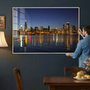 Chicago Wall Art Canvas Print - Chicago City Downtown Night by MyGreatCanvas | Canvas Wall Art Prints | Photo Prints & Wall Decor