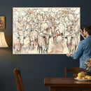 Farmhouse Texas Longhorn Wall Art Canvas Print - Abstract by MyGreatCanvas | Canvas Wall Art Prints | Photo Prints & Wall Decor