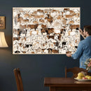 Large Longhorn Wall Art Canvas Print - Abstract Cow Animal by MyGreatCanvas | Canvas Wall Art Prints | Photo Prints & Wall Decor