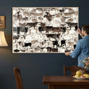 Abstract Texas Longhorn Print - Longhorn Herd Print for by MyGreatCanvas | Canvas Wall Art Prints | Photo Prints & Wall Decor