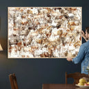 Farmhouse Bighorn Sheep Wall Art Canvas Print - Abstract by MyGreatCanvas | Canvas Wall Art Prints | Photo Prints & Wall Decor