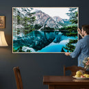 Alpine Mountain Lake Wall Art Canvas Print – Turquoise by MyGreatCanvas | Canvas Wall Art Prints | Photo Prints & Wall Decor