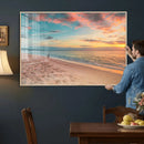 Beach Walk Wall Art Canvas Print – Soft Coastal Photography by MyGreatCanvas | Canvas Wall Art Prints | Photo Prints & Wall Decor
