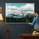 Mountain Forest Wall Art Canvas Print, Alpine Pine Tree by MyGreatCanvas | Canvas Wall Art Prints | Photo Prints & Wall Decor