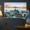 Mayon Volcano Seascape Wall Art Canvas Print, Tropical Ocean by MyGreatCanvas | Canvas Wall Art Prints | Photo Prints & Wall Decor
