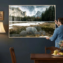 Yosemite Valley Mountain Wall Art Canvas Print, Granite by MyGreatCanvas | Canvas Wall Art Prints | Photo Prints & Wall Decor