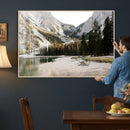 Lake Braies Alpine Landscape Wall Art Canvas Print, by MyGreatCanvas | Canvas Wall Art Prints | Photo Prints & Wall Decor