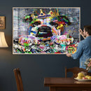 Graffiti Dog Wall Art Decor for Teen Bedroom - Abstract by MyGreatCanvas | Canvas Wall Art Prints | Photo Prints & Wall Decor