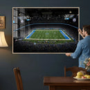 Detroit Lions Stadium Wall Art Canvas Print, Football Field by MyGreatCanvas | Canvas Wall Art Prints | Photo Prints & Wall Decor