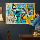 Basquiat Style Bird Bull Graffiti Wall Art Canvas Print, by MyGreatCanvas | Canvas Wall Art Prints | Photo Prints & Wall Decor