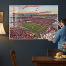 Donald W. Reynolds Razorback Stadium Wall Art Canvas Print – by MyGreatCanvas | Canvas Wall Art Prints | Photo Prints & Wall Decor