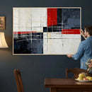 Navy Red Abstract Wall Art Canvas Print, Modern Luxury by MyGreatCanvas | Canvas Wall Art Prints | Photo Prints & Wall Decor