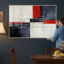 Navy Red Abstract Wall Art Canvas Print, Modern Luxury by MyGreatCanvas | Canvas Wall Art Prints | Photo Prints & Wall Decor
