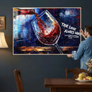 Red Wine Splash Abstract Wall Art Canvas Print, Modern Wine by MyGreatCanvas | Canvas Wall Art Prints | Photo Prints & Wall Decor