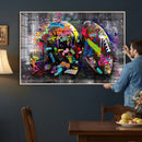 Graffiti American Football Helmet Street Art Wall Art Canvas by MyGreatCanvas | Canvas Wall Art Prints | Photo Prints & Wall Decor