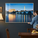 Washington DC Wall Art Canvas Print – Lincoln Memorial Night by MyGreatCanvas | Canvas Wall Art Prints | Photo Prints & Wall Decor