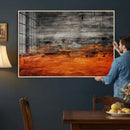 Black Orange Abstract Wall Art Canvas Print Modern Textured by MyGreatCanvas | Canvas Wall Art Prints | Photo Prints & Wall Decor