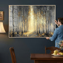 Abstract Birch Forest Wall Art Canvas Print – Modern Gold by MyGreatCanvas | Canvas Wall Art Prints | Photo Prints & Wall Decor