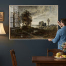 Adolf Dressler Landscape of the Oder River Wall Art Canvas by MyGreatCanvas | Canvas Wall Art Prints | Photo Prints & Wall Decor