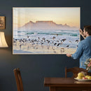 Seagulls Over Ocean Wall Art Canvas Print – Coastal Beach by MyGreatCanvas | Canvas Wall Art Prints | Photo Prints & Wall Decor