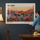 Yayoi Kusama Colorful Landscape Wall Art Canvas Print – by MyGreatCanvas | Canvas Wall Art Prints | Photo Prints & Wall Decor