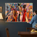 African American Jazz Singer Canvas Art — Red Dress Black by MyGreatCanvas | Canvas Wall Art Prints | Photo Prints & Wall Decor