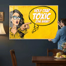 Pop Art Print Bathroom Sign Wall Art Canvas Print — Funny by MyGreatCanvas | Canvas Wall Art Prints | Photo Prints & Wall Decor