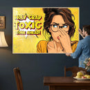 Pop Art Print Bathroom Sign Wall Art Canvas Print — Funny by MyGreatCanvas | Canvas Wall Art Prints | Photo Prints & Wall Decor