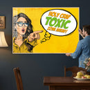 Pop Art Print Bathroom Sign Wall Art Canvas Print — Funny by MyGreatCanvas | Canvas Wall Art Prints | Photo Prints & Wall Decor