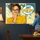 Pop Art Print Bathroom Sign Wall Art Canvas Print — Funny by MyGreatCanvas | Canvas Wall Art Prints | Photo Prints & Wall Decor