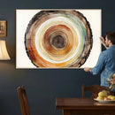 Natural Wood Slice Wall Art Canvas Print, Tree Ring Wall by MyGreatCanvas | Canvas Wall Art Prints | Photo Prints & Wall Decor