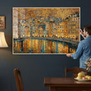 Gustav Klimt Golden Cityscape Wall Art Canvas Print, Framed by MyGreatCanvas | Canvas Wall Art Prints | Photo Prints & Wall Decor