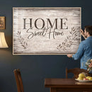 Home Sweet Home Wall Art Canvas Print, Floral Farmhouse by MyGreatCanvas | Canvas Wall Art Prints | Photo Prints & Wall Decor