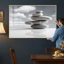 Zen Stone Wall Art Canvas Print, Balanced Rock Stack Framed by MyGreatCanvas | Canvas Wall Art Prints | Photo Prints & Wall Decor