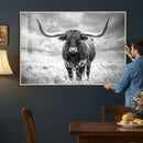 Texas Longhorn Canvas Wall Art Western Bull Desert Moody by MyGreatCanvas | Canvas Wall Art Prints | Photo Prints & Wall Decor