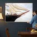Sailboat Wall Art Canvas Print, Vintage Ship Bow Framed by MyGreatCanvas | Canvas Wall Art Prints | Photo Prints & Wall Decor