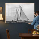 Vintage Sailboat Wall Art Canvas Print, Black and White by MyGreatCanvas | Canvas Wall Art Prints | Photo Prints & Wall Decor