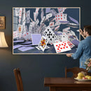 Playing Cards Canvas Wall Art | Casino Game Room Decor, by MyGreatCanvas | Canvas Wall Art Prints | Photo Prints & Wall Decor